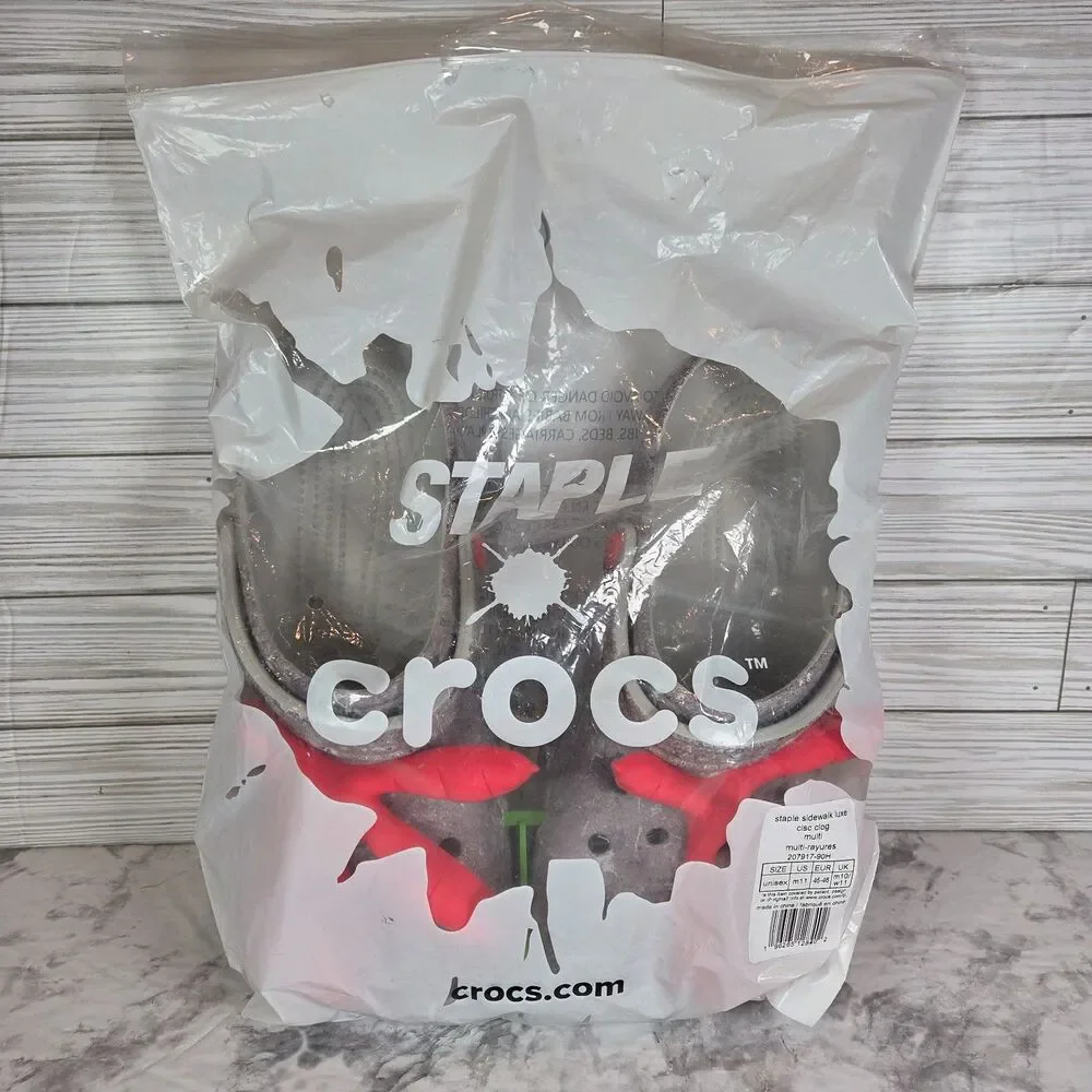 Crocs x Staple Sidewalk Luxe Classic Clog Men's Size 11 NWT